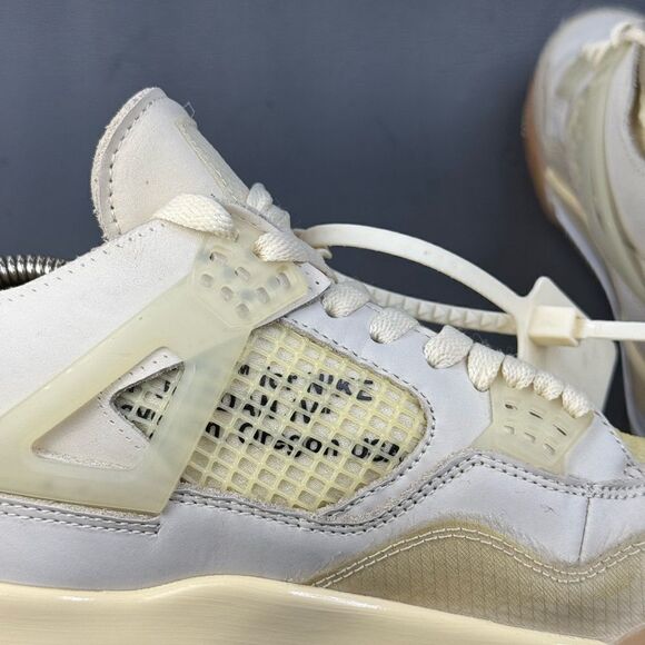 Jordan 4 SP x Off-White Mid Sail  sneaker shoes women’s size 10.5 ( men’s 8.5-9) main image 7